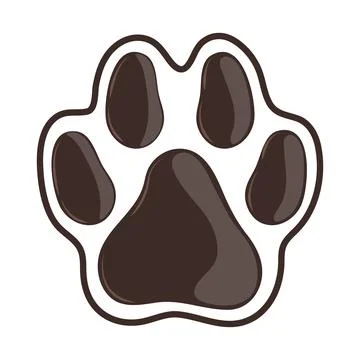 Paw pet cute Stock Illustration