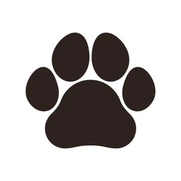 Paw print icon Stock Illustration