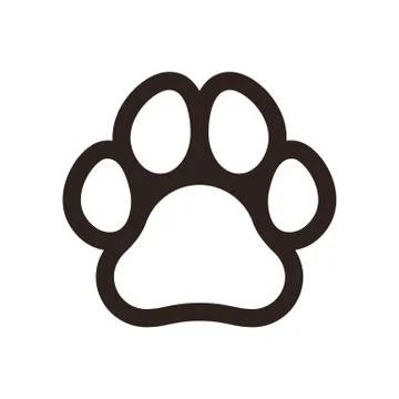 Paw print icon Stock Illustration