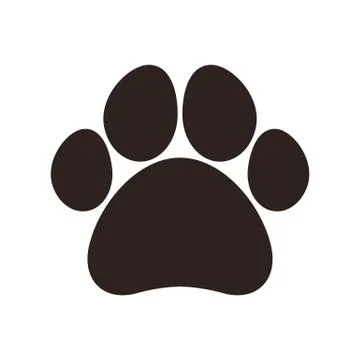 Paw print icon Stock Illustration