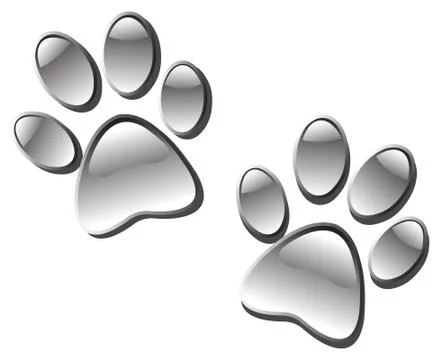 Paw print Illustrazione stock