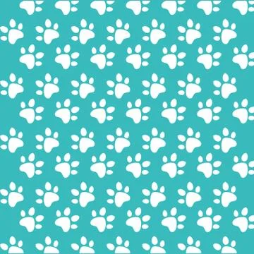 Paw print pattern background 스톡 일러스트