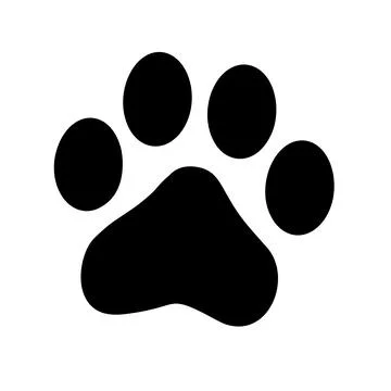 Paw print pet Stock Illustration