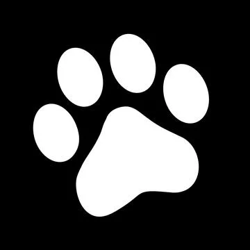 Paw print pet Stock Illustration
