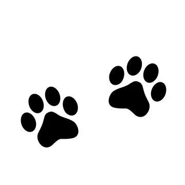 Paw print pet Stock Illustration