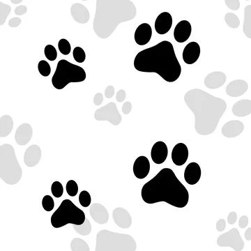 Paw print pet Stock Illustration