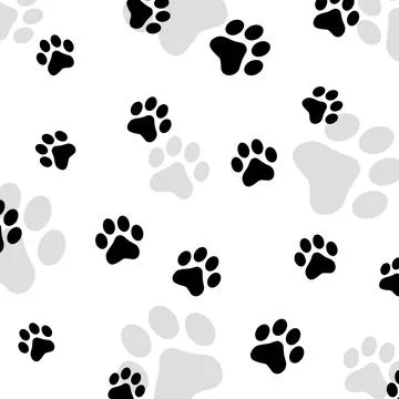 Paw print pet Stock Illustration
