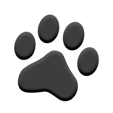 Paw print pet Stock Illustration