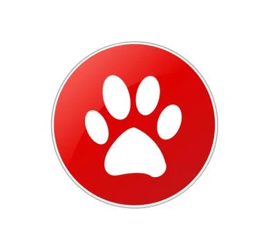 Paw Print. Vector Stock Illustration