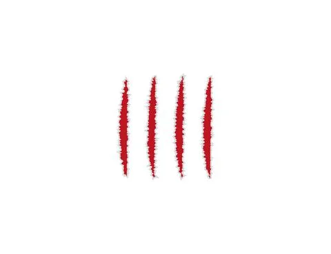 Paw, scratch, claws icon. Vector illustration. Flat design. Stock-Illustration