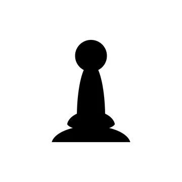 Pawn chess icon. Stock Illustration