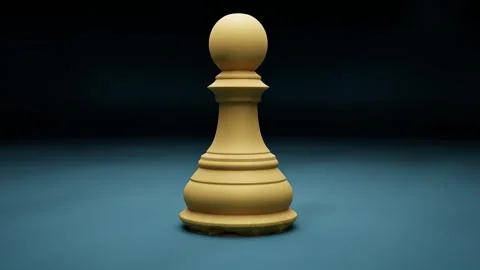 Pawn Chess Piece Animation Stock Footage 326649451