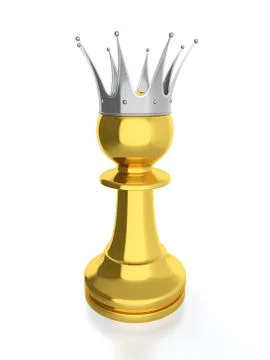 Pawn king Stock Illustration