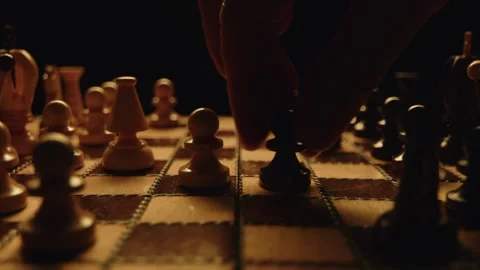 Pawn Move In Chess Stock Footage 279562462