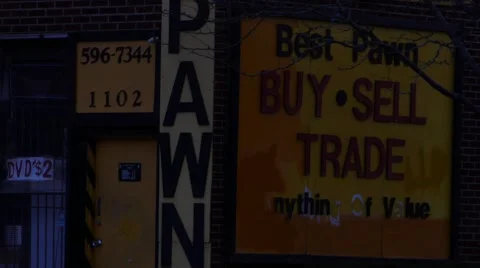 Pawn Shop Stock Footage 48436470