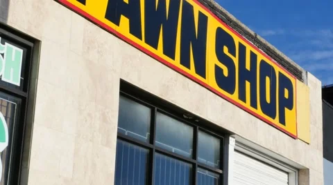 Pawn Shop tilt Stock Footage 48434255