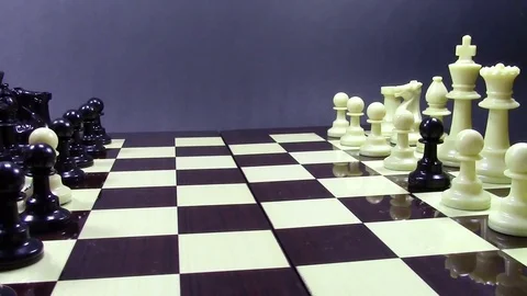 Pawn traitors chess opening Stock-Footage 70190311