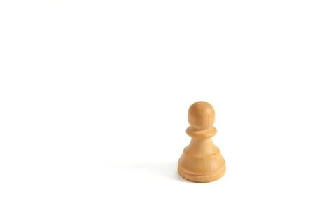 Pawn from white set (chess) Stock Photos