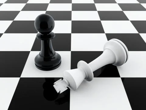 Pawn wins Stock Illustration