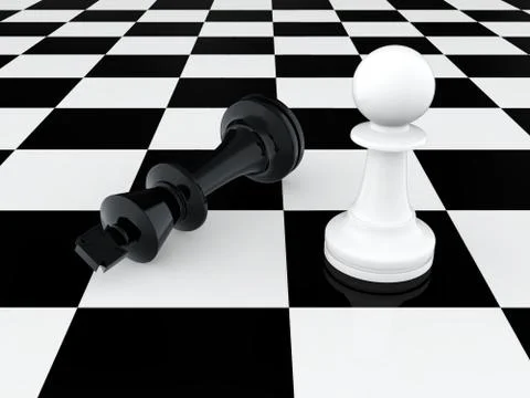 Pawn wins Stock Illustration