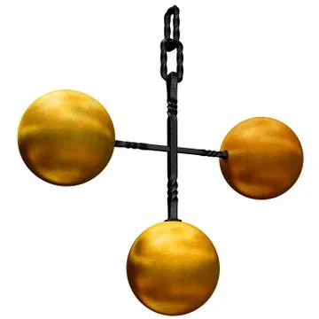 Pawnbroker balls Stock Illustration