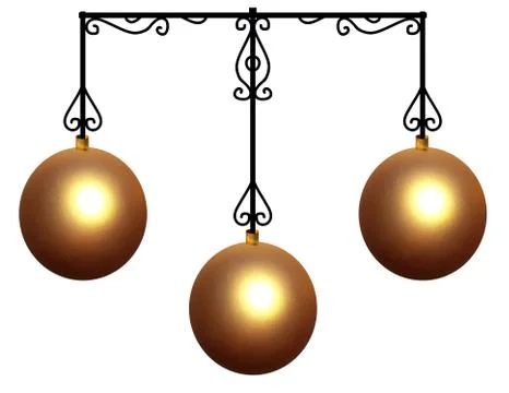 Pawnbroker sign Illustrazione stock