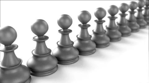 Pawns. Chess, loop Stock Footage 46670056
