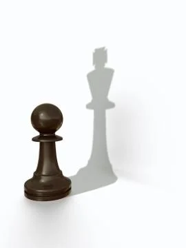 Pawns shadow Stock Illustration