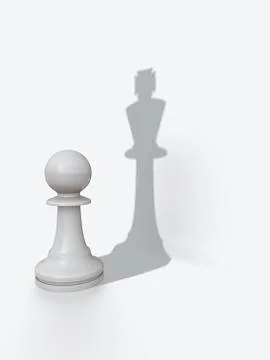 Pawns shadow Stock Illustration