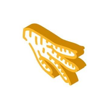 Paws chicken isometric icon vector illustration Stock Illustration