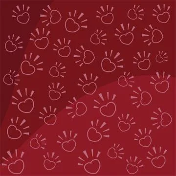 Paws in the form of heart Stock Illustration