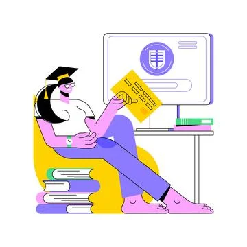 Pay application fee isolated cartoon vector illustrations. Stock Illustration