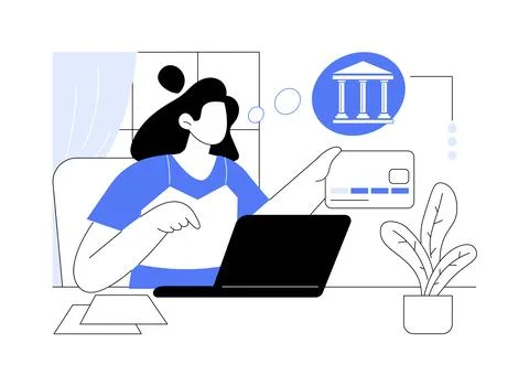 Pay application fee isolated cartoon vector illustrations. Ilustración de archivo