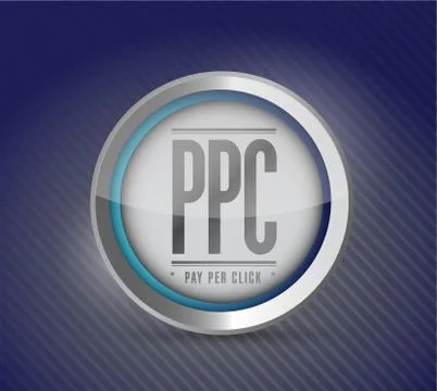 Pay per click button illustration design graphic Stock Illustration