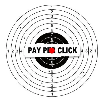 Pay per click Ilustración de archivo