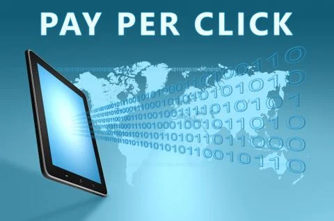 Pay per click Illustrazione stock