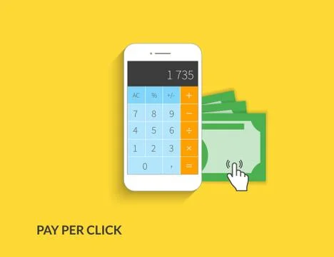 Pay per click Stock-Illustration