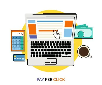 Pay per click Stock-Illustration