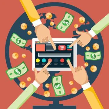 Pay Per Click Stock-Illustration