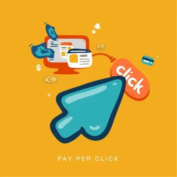 Pay per click Stock Illustration