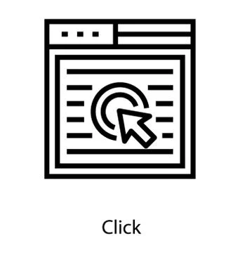 Pay Per Click Stock Illustration