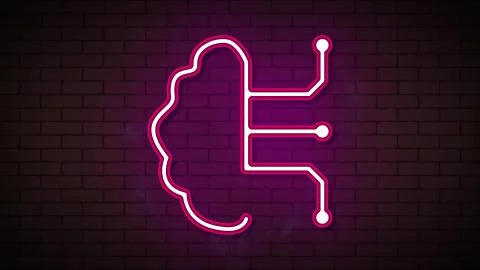 Pay per click in neon effect mp4 video Stock Illustration