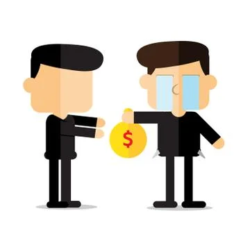 Pay debt Stock Illustration