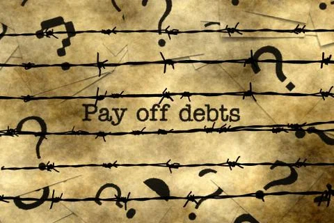 Pay off debts Stock Illustration