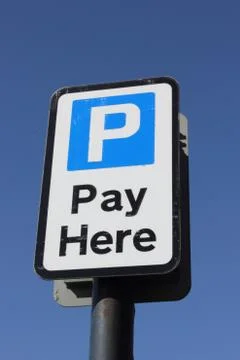 Pay here Stock Photos
