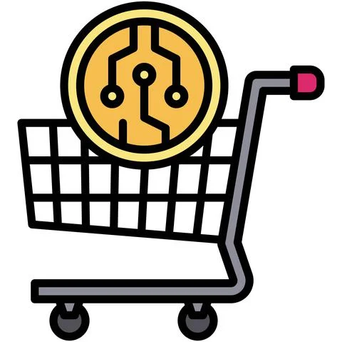 Pay off icon, Crypto related vector illustration Stock Illustration
