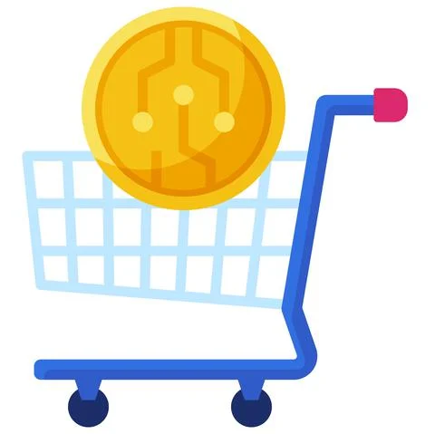 Pay off icon, Crypto related vector illustration Stock Illustration