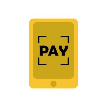 Pay icon. Flat illustration of pay icon for web isolated on white background Stock Illustration