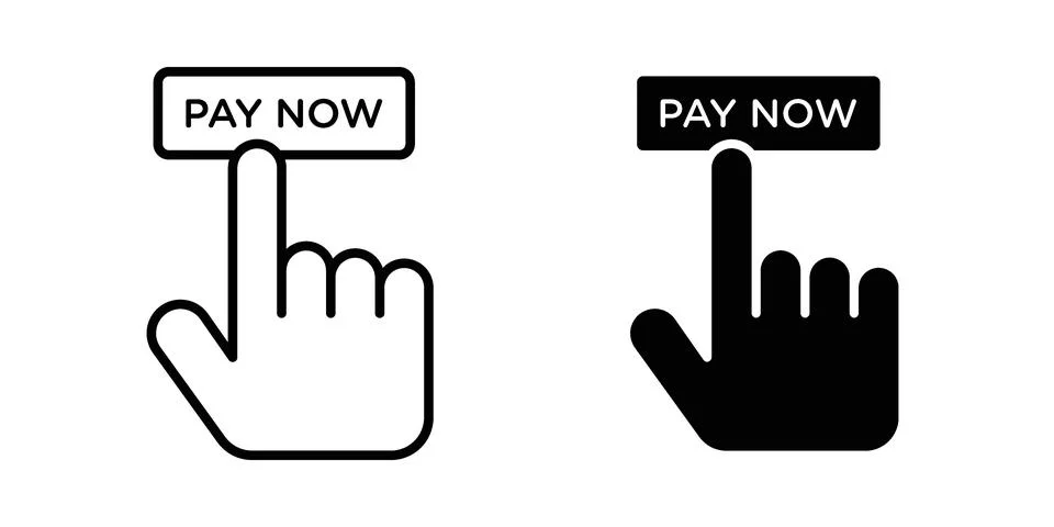 Pay now icon vector design. EPS10 Stock Illustration