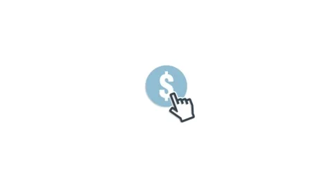 Pay Perc lick icon animation for video motion graphics Stock Footage 202545551